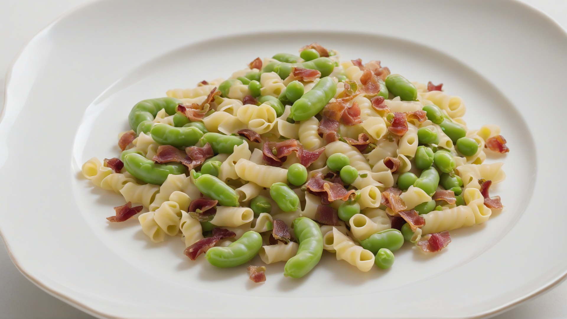 pasta fave e pancetta